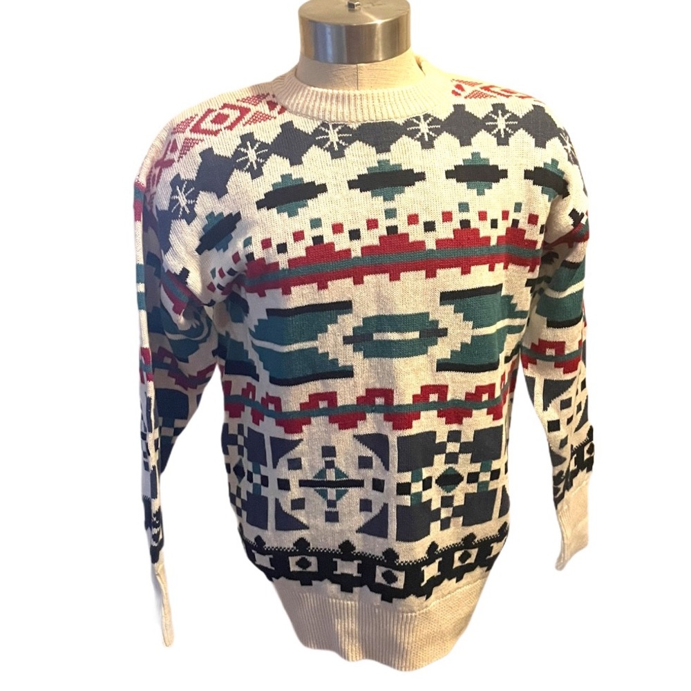 Vintage Woods & Gray Grandpa Sweater